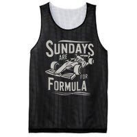 Sundays Are For Formula Racing Track Days & Motorsports Mesh Reversible Basketball Jersey Tank