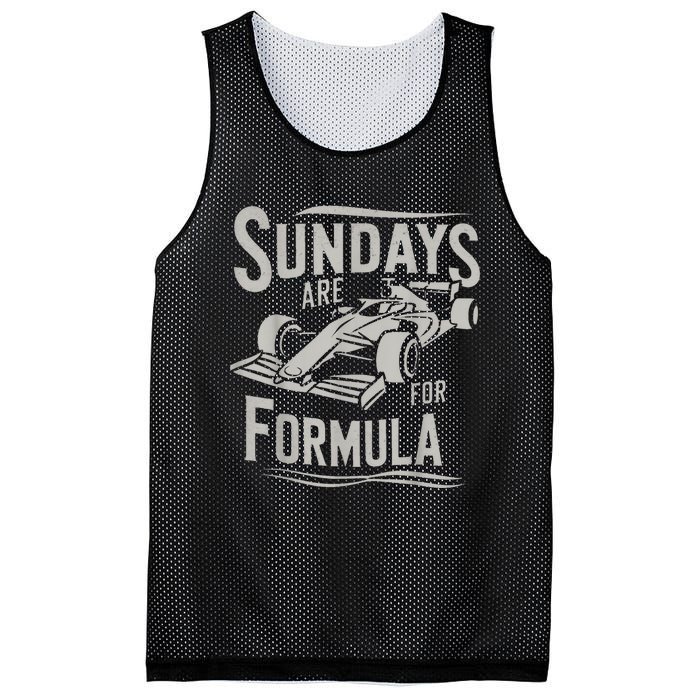 Sundays Are For Formula Racing Track Days & Motorsports Mesh Reversible Basketball Jersey Tank