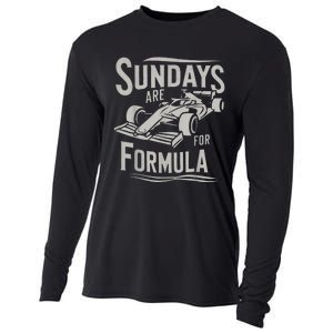 Sundays Are For Formula Racing Track Days & Motorsports Cooling Performance Long Sleeve Crew