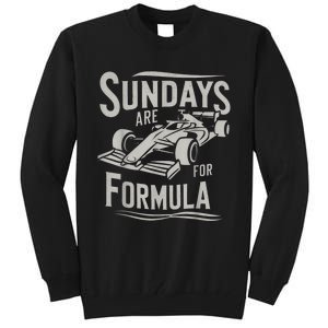 Sundays Are For Formula Racing Track Days & Motorsports Tall Sweatshirt