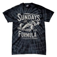 Sundays Are For Formula Racing Track Days & Motorsports Tie-Dye T-Shirt