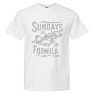 Sundays Are For Formula Racing Track Days & Motorsports Garment-Dyed Heavyweight T-Shirt