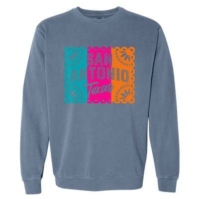 San Antonio Fiesta City Cinco De Mayo Funny Mexican Party Garment-Dyed Sweatshirt