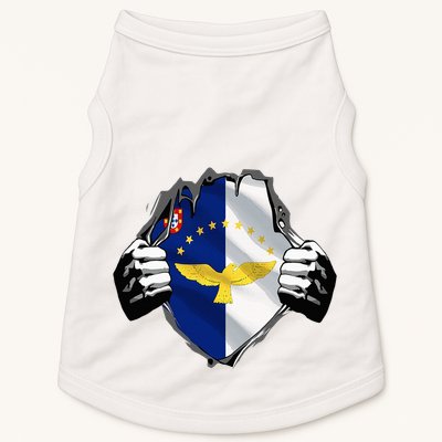 Super Azores Flag Patriotic Portugal Portuguese Roots Doggie Tank