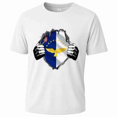 Super Azores Flag Patriotic Portugal Portuguese Roots Performance Shirt