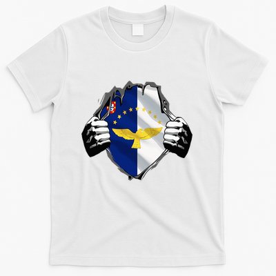 Super Azores Flag Patriotic Portugal Portuguese Roots T-Shirt