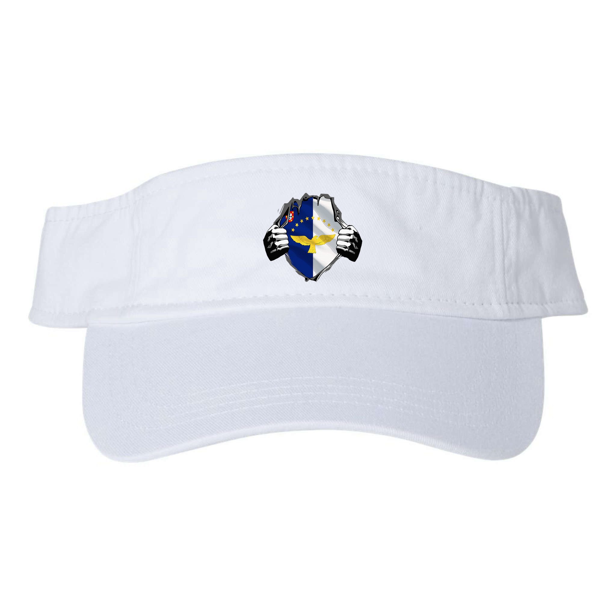 Super Azores Flag Patriotic Portugal Portuguese Roots Visor