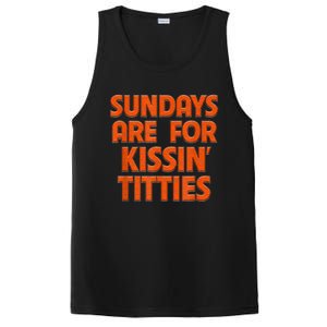 Sundays Are For Kissing Titties Funny Gag Gift For Friends PosiCharge Competitor Tank