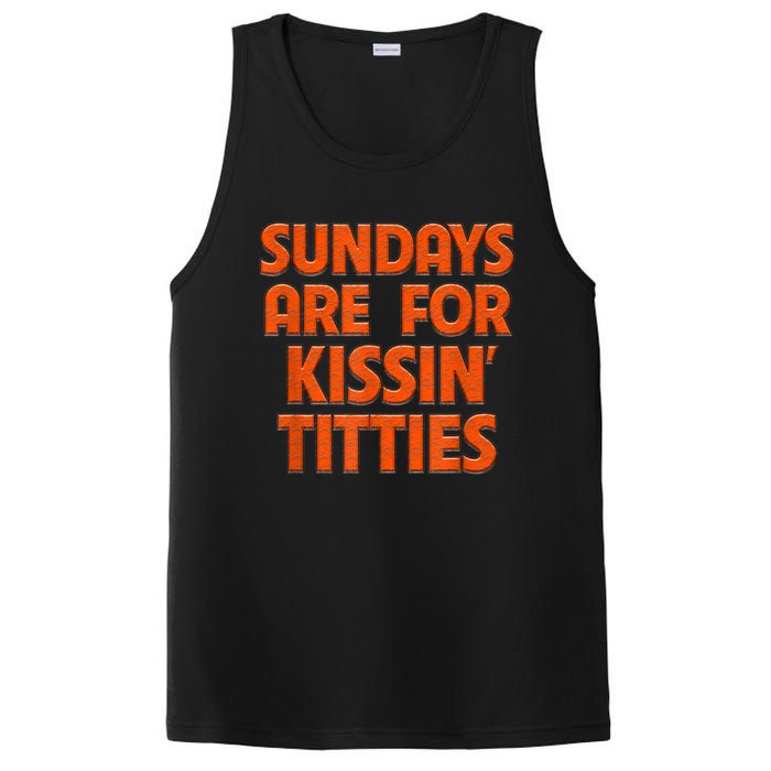 Sundays Are For Kissing Titties Funny Gag Gift For Friends PosiCharge Competitor Tank