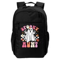 Spooky Aunt Floral Ghost Hippie Halloween Spooky Family Daily Commute Backpack