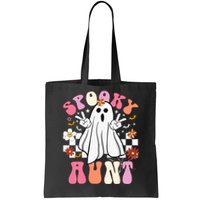 Spooky Aunt Floral Ghost Hippie Halloween Spooky Family Tote Bag