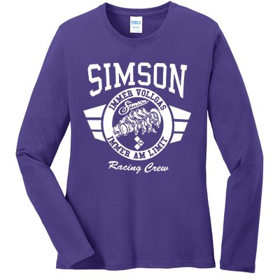 Simson Always Full Throttle Ladies Long Sleeve Shirt