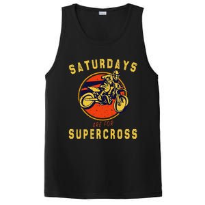 Saturdays Are For Supercross Dirt Bike Mx Racing Biker PosiCharge Competitor Tank