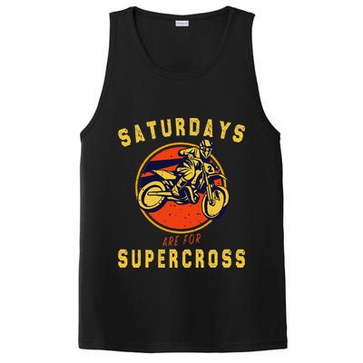 Saturdays Are For Supercross Dirt Bike Mx Racing Biker PosiCharge Competitor Tank
