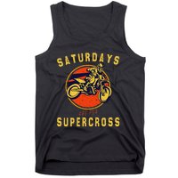 Saturdays Are For Supercross Dirt Bike Mx Racing Biker Tank Top