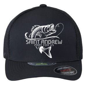 St Andrew Fishing Saint Of Fisherman Catholic Saint Flexfit Unipanel Trucker Cap