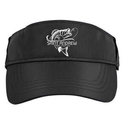 St Andrew Fishing Saint Of Fisherman Catholic Saint Adult Drive Performance Visor
