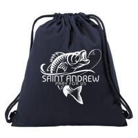St Andrew Fishing Saint Of Fisherman Catholic Saint Drawstring Bag