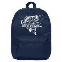 St Andrew Fishing Saint Of Fisherman Catholic Saint 16 in Basic Backpack