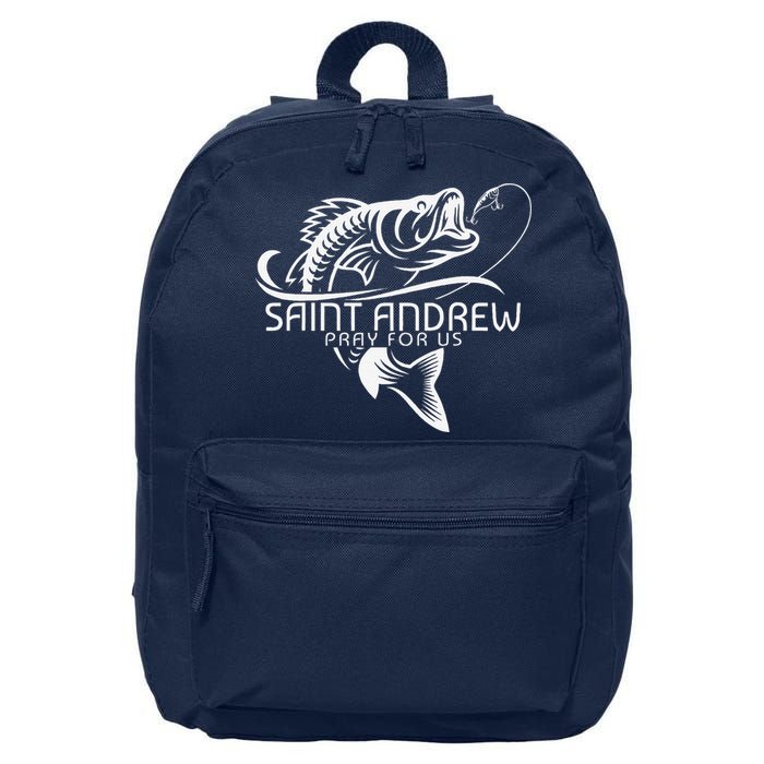 St Andrew Fishing Saint Of Fisherman Catholic Saint 16 in Basic Backpack