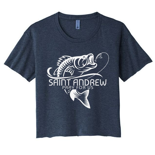 St Andrew Fishing Saint Of Fisherman Catholic Saint Crop Top