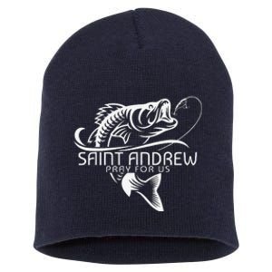 St Andrew Fishing Saint Of Fisherman Catholic Saint Short Acrylic Beanie