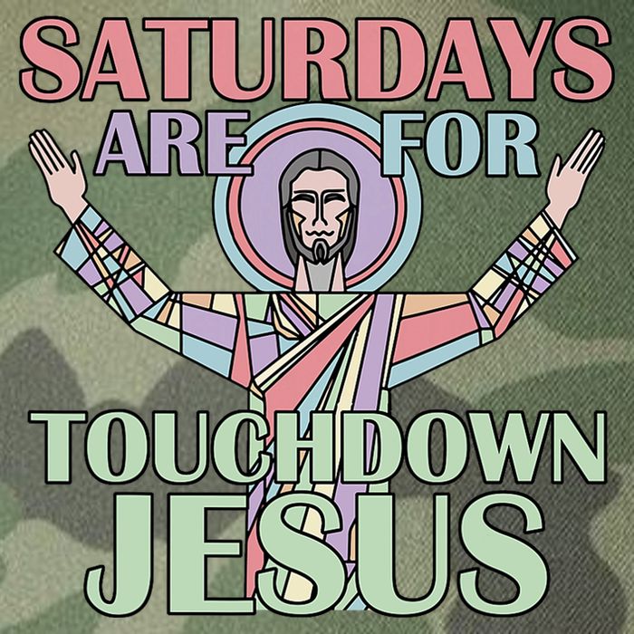 Saturdays Are For Touchdown Jesus Christian Legacy Tie Dye Trucker Hat