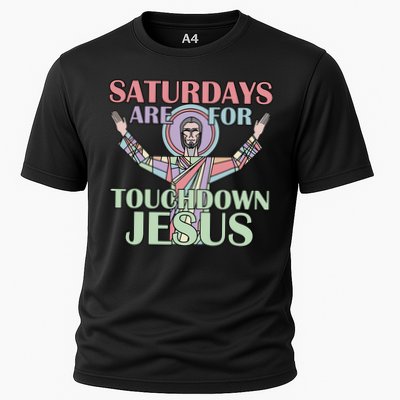 Saturdays Are For Touchdown Jesus Christian Performance Shirt