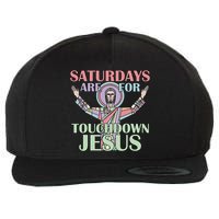 Saturdays Are For Touchdown Jesus Christian Wool Snapback Cap