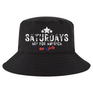 Saturdays Are For America 4th Of July Cool Comfort Performance Bucket Hat