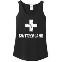 Switzerland Apparel For Swiss Retro Vintage Design Lover Ladies Essential Tank