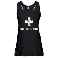 Switzerland Apparel For Swiss Retro Vintage Design Lover Ladies Essential Flowy Tank