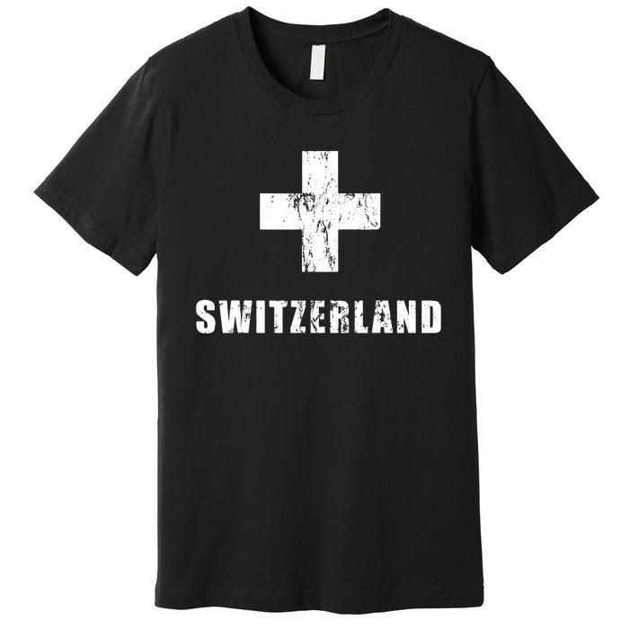 Switzerland Apparel For Swiss Retro Vintage Design Lover Premium T-Shirt