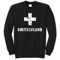 Switzerland Apparel For Swiss Retro Vintage Design Lover Tall Sweatshirt