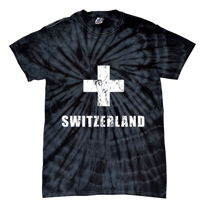 Switzerland Apparel For Swiss Retro Vintage Design Lover Tie-Dye T-Shirt