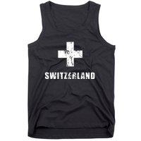 Switzerland Apparel For Swiss Retro Vintage Design Lover Tank Top