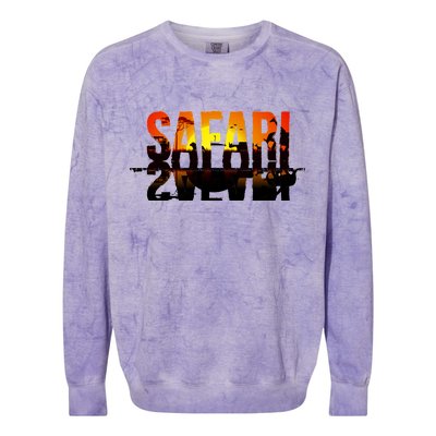 Safari Animal Kingdom Colorblast Crewneck Sweatshirt