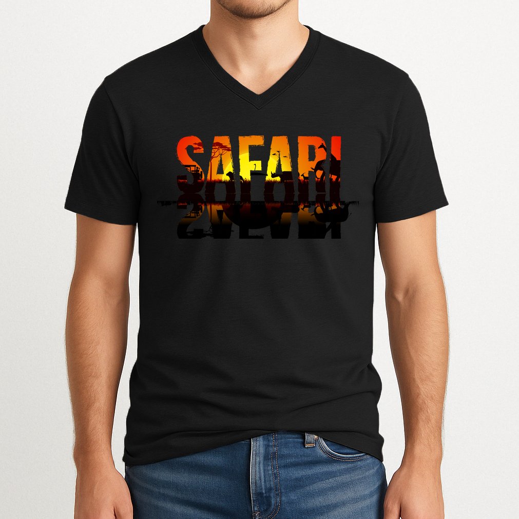 Safari Animal Kingdom V-Neck T-Shirt