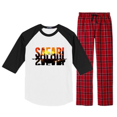 Safari Animal Kingdom Raglan Sleeve Pajama Set