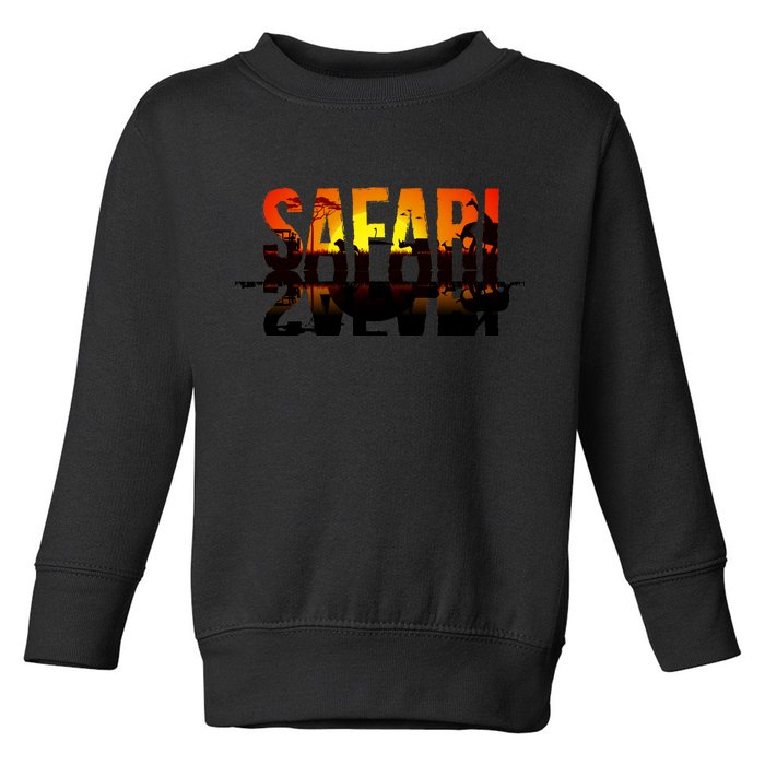 Safari Animal Kingdom Toddler Sweatshirt