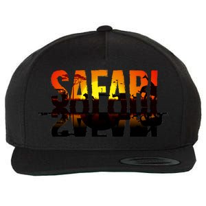 Safari Animal Kingdom Wool Snapback Cap