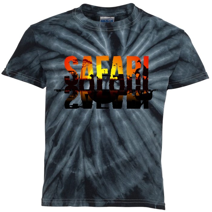 Safari Animal Kingdom Kids Tie-Dye T-Shirt