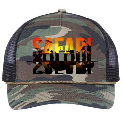 Safari Animal Kingdom Retro Rope Trucker Hat Cap