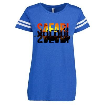 Safari Animal Kingdom Enza Ladies Jersey Football T-Shirt