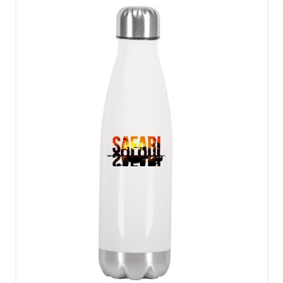 Safari Animal Kingdom Stainless Steel Insulated Water Bottle