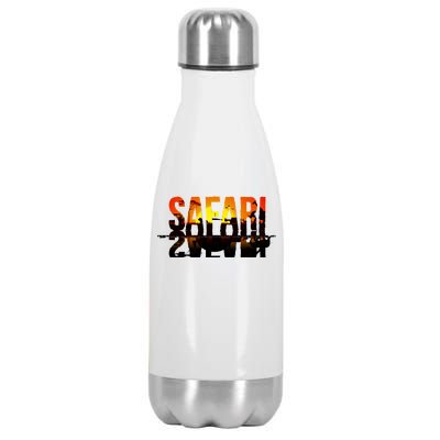 Safari Animal Kingdom Stainless Steel Insulated Water Bottle