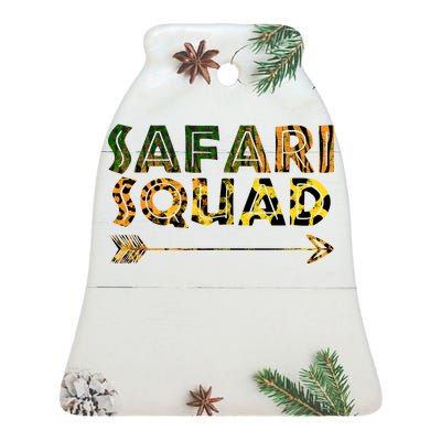 Safari Squad Ceramic Bell Ornament