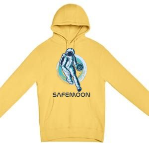 Safemoon Blockchain Cryptocurrency Astronaut Basketball Premium Pullover Hoodie