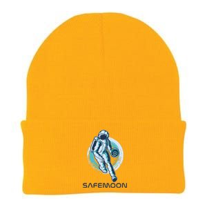 Safemoon Blockchain Cryptocurrency Astronaut Basketball Knit Cap Winter Beanie