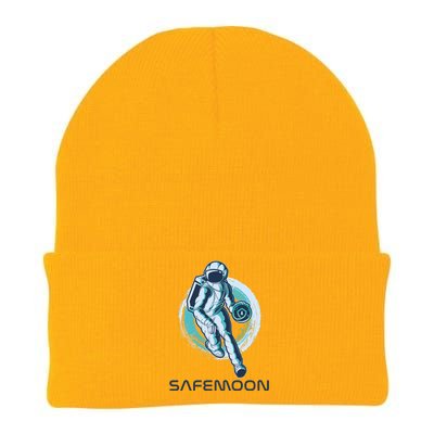 Safemoon Blockchain Cryptocurrency Astronaut Basketball Knit Cap Winter Beanie